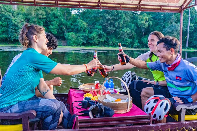 Angkor Bike & Gondola Ride at Twilight - Dragon boat cruise on the moat: snacks, cold drinks, and calmer viewing