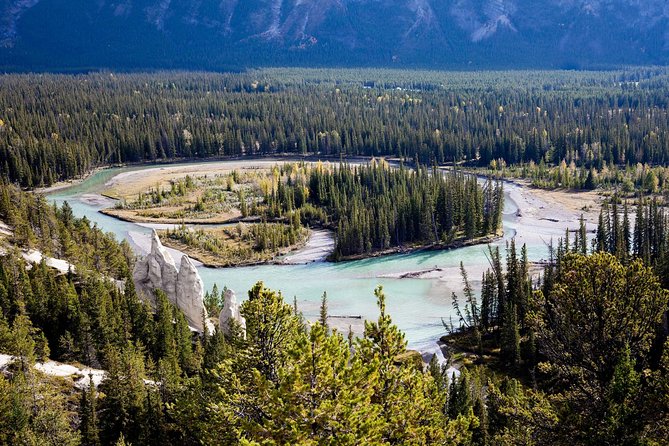 Banff Tour with Gondola & Lake Cruise - roundtrip from Banff - Tunnel Mountain Drive: viewpoints, hoodoos, and Bow Falls