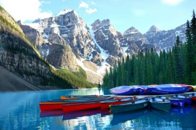 Banff Town: Gondola, Lake Louise, Moraine, Cave and Basin - Sulphur Mountain Views: Gondola vs Banff Upper Hot Springs (or Cave & Basin)