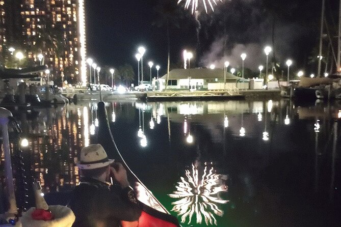 Fireworks Waikiki Gondola Cruise -lots of fun- - “Only four people” has a downside too