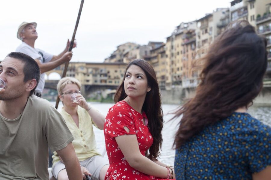 Florence: Guided Gondola Boat Tour with a Glass of Wine - The Landmarks You Pass Before the Boat Glide