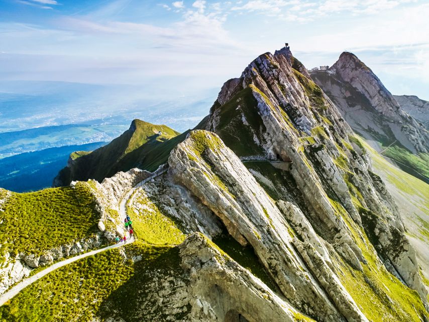From Lucerne: Mt. Pilatus Gondola, Cable Car, and Boat Trip - The steepest ride down: cogwheel railway to Alpnachstad