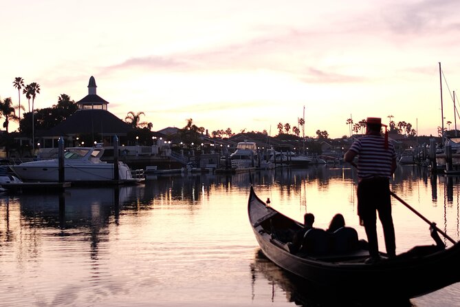 Gondola Cruise through the Coronado Cays - What the gondolier experience is like: ambiance, music, and pacing
