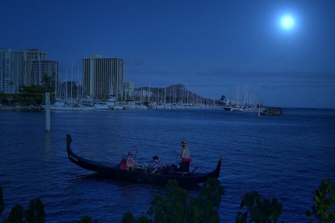 Valentine's Venetian Gondola Cruise in Waikiki - Gliding along Ala Wai Harbor: calm water, big views